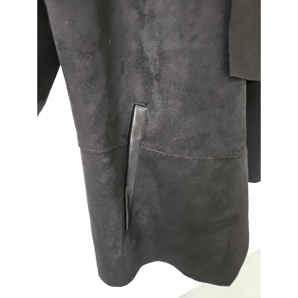 NWT! Bagatelle Collection Faux Suede Leather Drap Collar Open Jacket - Picture 5 of 13